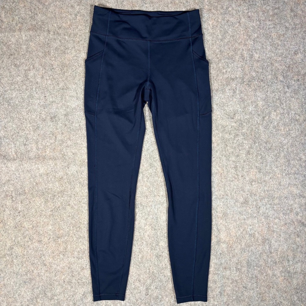 Lululemon Invigorate Tight 31| Womens 10 Navy Blue High Rise Pockets Leggings